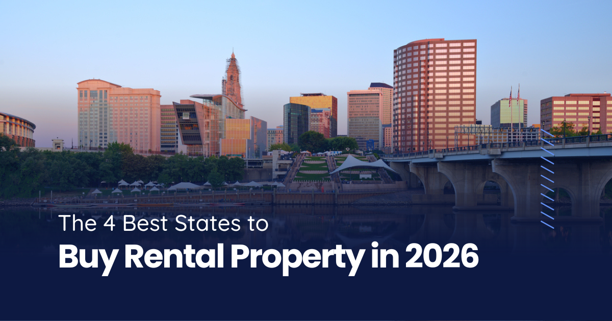 Hartford, Connecticut skyline at dusk reflecting warm light on downtown buildings near the Connecticut River.