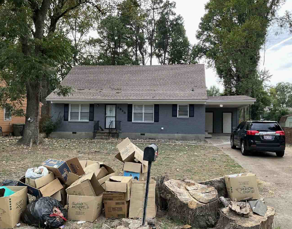 Memphis Tennessee DSCR Rental - Front Memphis Tn