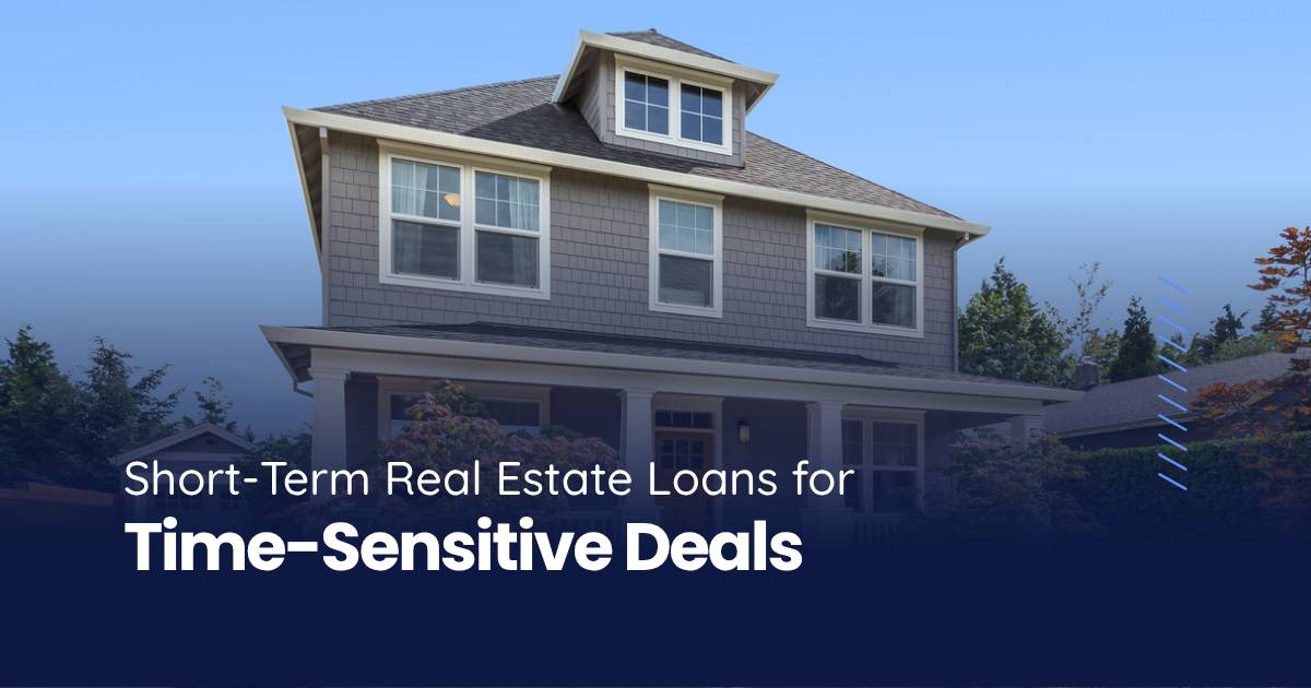 Craftsman-style investment property exterior illustrating short term real estate loans for time-sensitive deals.